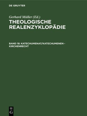 cover image of Katechumenat/Katechumenen--Kirchenrecht